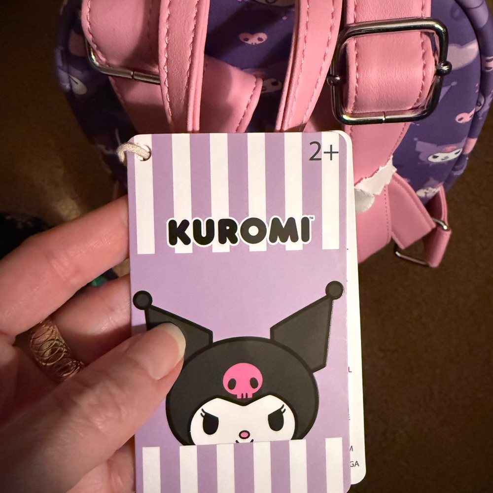 Loungefly Sanrio Purple Kuromi Backpack - Picture 7 of 7